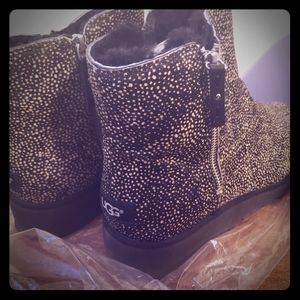 Ugg calf hair boots